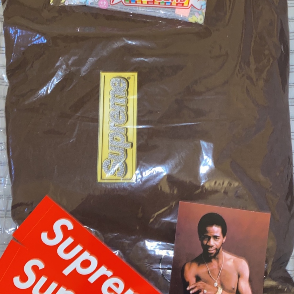 Supreme Bling Box Logo Brown L